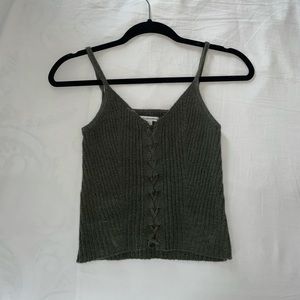 American Eagle dark green tank. XXS but fits S